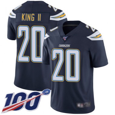 Los Angeles Chargers NFL Football Desmond King Navy Blue Jersey Men Limited #20 Home 100th Season Vapor Untouchable->youth nfl jersey->Youth Jersey